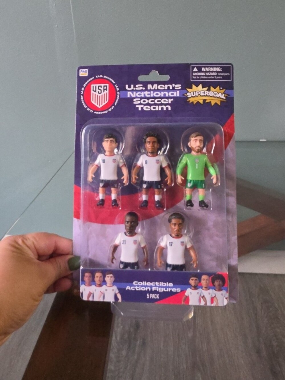 Mi U.S. Men's National Soccer Team 5-Pack Action Figures - White & Green